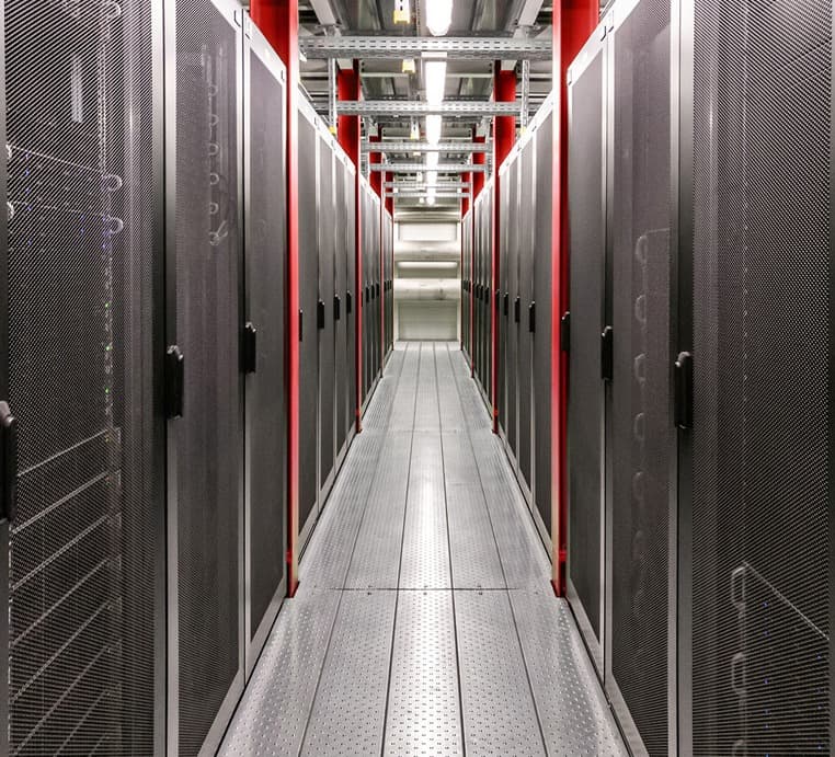 Serverschränke einer Netzwerkinfrastruktur